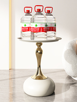 Petites Tables Basses Mobiles Modernes de Luxe Rétro en Métal Rondes Simples Style Nordique Portables pour Salon ou Chevet de Chambre
