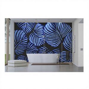 Mosaïque en verre brillant de 10 mm, écologique et résistante à l'eau, pour décorations murales d'appartements et de centres commerciaux - Product Image 1