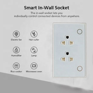 <span class=keywords><strong>Panel</strong></span> kaca sentuh Thailand Vietnam Filipina standar 220V titik daya ganda Tuya WiFi pintar di dinding Outlet soket 15A - Product Image 5