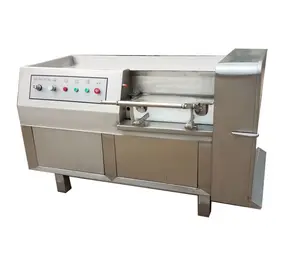 Electric Industrial Beef Meat Dicer / Frozen Meat Cube Cutting Machine