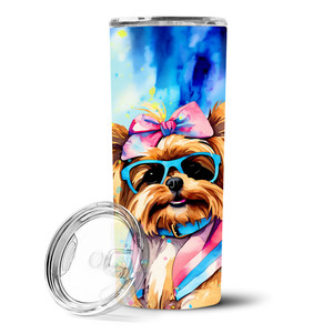 Vaso Delgado de Acero Inoxidable Yorkshire Terrier Hippie Dawg - Product Image 4