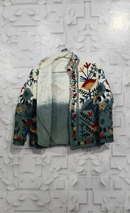 Chaqueta larga Tie Dye Suzani TNT para mujer, estilo bohemio, gitano, Crewel, ideal para primavera, festivales, regalo especial. - Product Image 2