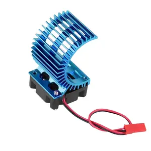 Parte del motore per 1/10 accessori per auto RC DC 5V 0.12A coperchio a prova di motore elettrico dissipatore di calore con ventola di raffreddamento 540/550/3650