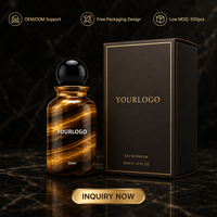 Produsen Parfum Kaca Amber Kustom OEM ODM Private Label, Aroma Kayu Oud Kustom, MOQ 500pcs Pabrik