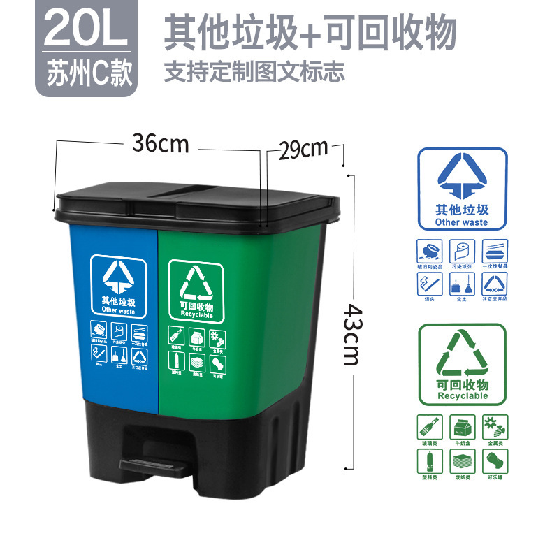 20L double fût bleu-vert