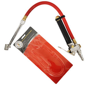 Manomètre de gonflage de pneus robuste à double tête avec tuyau en caoutchouc 120 PSI, accessoires de compresseur d'air compatibles - Product Image 5