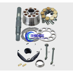 Pièces de pompe à pistons axiaux Parker : Bloc-cylindres, Plaquette de distribution, Plaquette de retour, Rotule, Arbre, Composants de pompe hydraulique - Product Image 2