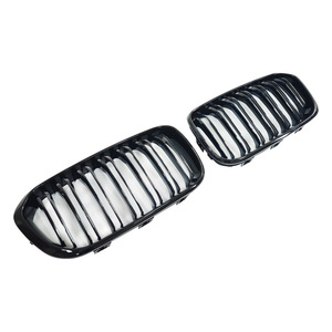 Grille de remplacement double ligne BMW F20 en ABS pour pare-chocs avant Série 1 2012-2019 - Product Image 2