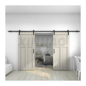 SKYSEN 2M/6.6FT Kit Ferramenta Scorrevole a I <span class=keywords><strong>per</strong></span> Porte Scorrevoli Esterne in <span class=keywords><strong>Legno</strong></span> - Vendita all'Ingrosso - Product Image 5