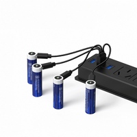 XTAR 1.5V AA 4100mWh Baterai Lithium Tipe C Variabel Tegangan Linear 1pcs Baterai Lithium Ion AA 1.5v Pengisi Daya dengan Kabel