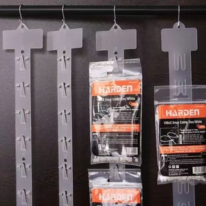 Grocery Hanger Display Hanging <b>Plastic</b> Packing <b>Strip</b> Clip for Warehousing & Supermarket Supplies - Product Image 3