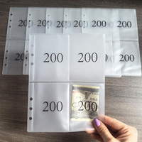 Sobres de PVC Impermeables con Impresión Personalizada, Fundas para Carpeta de Presupuesto con 4 Bolsillos, Sin Pedido Mínimo, Páginas Reutilizables para Planificador de Ahorro de Dinero
