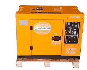 Topkwaliteit 10kw 10kva Stille Draagbare Eenfase Ac Dieselmotor Generator Set Elektrische Brandloze Power Diesel Generator 10kw