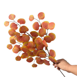 Décoration de table populaire en plastique, plante d'eucalyptus, branche unique de feuille d'eucalyptus, branches d'arbre artificielles - Product Image 6
