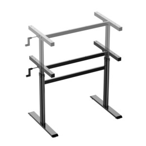 NBHY Mobilier moderne Poignée manuelle de haute qualité Manivelle Debout Cadre de bureau Table d'ordinateur en métal Hauteur réglable - Product Image 1