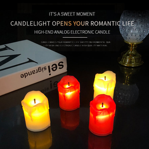 <span class=keywords><strong>Led</strong></span> Vacances Dîner Mariage Bar Larme Artisanat <span class=keywords><strong>Bougie</strong></span> Lumière Sans Flamme Électronique Mini Noir Mèche Fête Anniversaire Décoration - Product Image 6