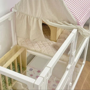 Corralito para Mascotas Moderno, Seguro, Plegable y Transparente de Plástico con Diseño de Animales para Uso en Interiores para Mascotas Pequeñas - Product Image 1