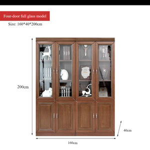 Conjunto de Escritorio Ejecutivo Clásico de Madera con Silla, Mesa de Jefe en Forma de L y Librero - Product Image 5