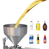 Machine de remplissage semi-automatique pneumatique pour huile, miel, crème, cosmétiques, eau, liquides, bouteilles, tubes, pâte, sauce, machines de remplissage par pesée