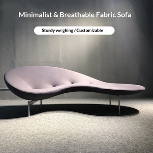 Sillón de Fibra de Vidrio Curvo en Forma de Guisante, Diseño Creativo y Personalizado para Hotel, Sala de Estar, Reclinable Artístico - Product Image 2