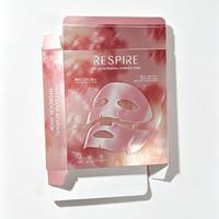 Caja de Cartón Plateada de Lujo Personalizada para Mascarillas Faciales, Cajas de Embalaje de Papel para Cosméticos con Impresión de Logotipo para el Cuidado de la Piel