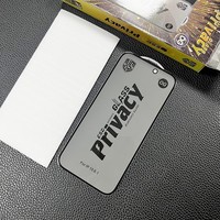 Kaca Tempered Privasi untuk iPhone 18 17 16 15 Pro Max 14 Plus 13 12 OG ESD Aluminium Tinggi Anti-statis Anti-SPY Pelindung Layar