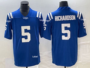 Maglie da Football Americano di Alta Qualità # 5 RICHARDSON # Maglia da Calcio con Numeri e Nomi TAYLOR 28 per Giovani, Bambini, Donne e Uomini - Product Image 2