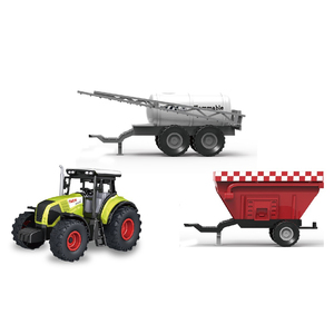 Modèle de <span class=keywords><strong>tracteur</strong></span> agricole <span class=keywords><strong>en</strong></span> plastique <span class=keywords><strong>John</strong></span> & Deered à friction 1/32 avec charrue - Product Image 3