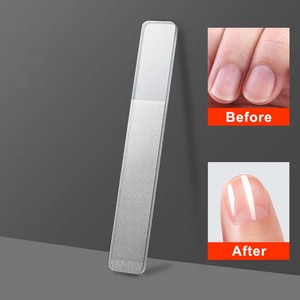 Outils de manucure et pédicure personnalisés avec impression laser Limes à <span class=keywords><strong>ongles</strong></span> en verre nano double face, lavables et transparentes pour <span class=keywords><strong>ongles</strong></span> naturels - Product Image 2