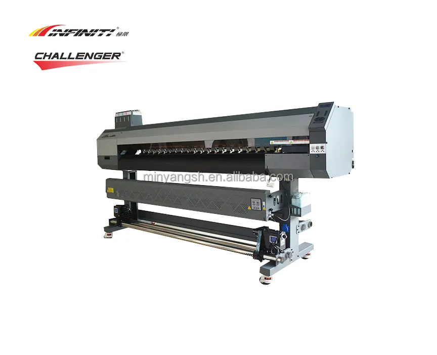 CHALLENGER FY-1800ES I2 High Resolution 1.8M eco solvent digital vinyl printing machine Inkjet printer with 2 pcs I3200 E1 head