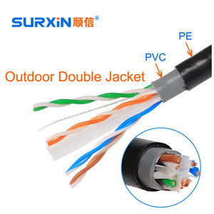 <span class=keywords><strong>สาย</strong></span>แลน Cat5e ความเร็วสูง <span class=keywords><strong>Cat6</strong></span> Cat6A ภายในอาคาร<span class=keywords><strong>สาย</strong></span>เคเบิ้ลเกลียวคู่ UTP STP FTP CAT 6 6A 23AWG 0.56มม. <span class=keywords><strong>สาย</strong></span>เคเบิ้ล1000ft CCA กันน้ำ - Product Image 3