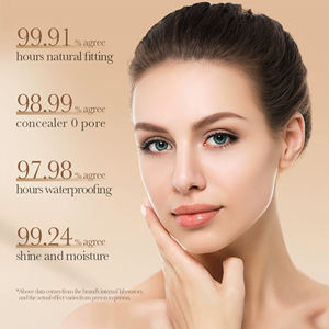 Fondotinta Liquido Professionale Coprente, Correttore a Lunga Durata, Impermeabile, Resistente al Sudore, Finitura Naturale, Controllo dell'Oleosità, Tenuta 24 Ore - Product Image 5