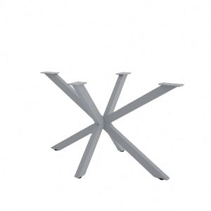 Mid Century Modern Solid Black Durable <b>Legs</b> Frame X-Shape Metal Spider Table <b>Leg</b> <b>for</b> Living Room Workshop Apartment Furniture - Product Image 2