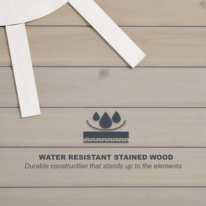 Casa de perro de madera para exteriores con patrón sólido moderno, no se requieren herramientas para el montaje para razas grandes, diseño plegable por hogares para mascotas - Product Image 3