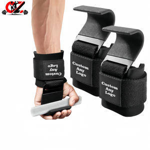 CZFIT Sangles de poignet réglables de haute qualité pour la musculation et le powerlifting, avec crochets de levage de poids pour le fitness – Meilleures ventes - Product Image 2
