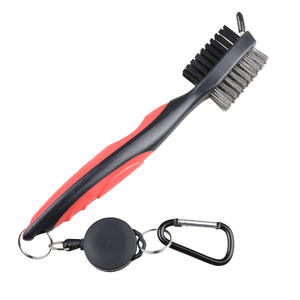 Nettoyeur de club de golf Brosse à cheveux double face en acier nylon Outil de nettoyage de queue pour modèle de marqueur - Product Image 3