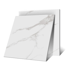 Precio al por mayor blanco de Carrara de cuerpo completo pulido esmaltado porcelana azulejo de piso de DK813 - Product Image 1