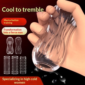 Прозрачный водонепроницаемый мастурбатор-трубка для мужчин, имитирующий вагинальное проникновение, для тренировки мастурбации, оптовая продажа взрослых игрушек - Product Image 3