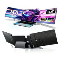 Moniteur portable triple écran IPS S3 14 pouces 1080P HD LCD pour ordinateur portable – Commande en gros