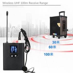 Micrófonos Inalámbricos UHF Portátiles <span class=keywords><strong>de</strong></span> <span class=keywords><strong>Solapa</strong></span> para Profesor, Computadora Portátil, Televisión, Altavoz y <span class=keywords><strong>Amplificador</strong></span> <span class=keywords><strong>de</strong></span> Karaoke - Product Image 5