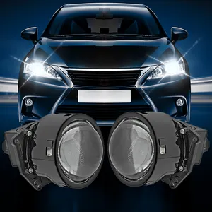 50W MAX Bi LED Projector Lens 3.0 Inch 3570 Chip Super Bright 5800K Laser Projector Car Headlight Project For Car