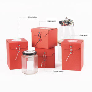 Contenitore per busta in carta pieghevole per carta Kraft con vantaggio UV confezione di vasetti per <span class=keywords><strong>miele</strong></span> con goffratura opaca per la conservazione dello zucchero - Product Image 5