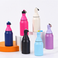 Bouteille d'eau sport 500 ml à petite ouverture, type cola, en acier inoxydable 304, isolée sous vide, anti-fuite, pour activités extérieures