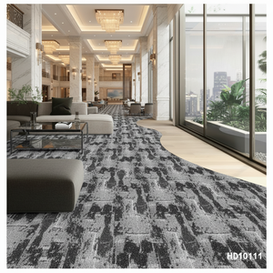 Dalles de <span class=keywords><strong>moquette</strong></span> de bureau commerciales de luxe en polypropylène de haute qualité, géométriques, pour hôtels, écologiques, résistantes aux taches - Product Image 5