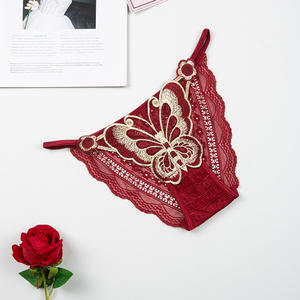 Intimo Femminile Ricorda il Marchio KeyWord, Slip Sexy a Vita Media con Bordi in Pizzo Ricamato, Traspirante - Product Image 3