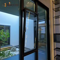 Bisagra oculta de Marco Delgado personalizada, rotura térmica de aluminio, inclinación y giro de ventanas para casa