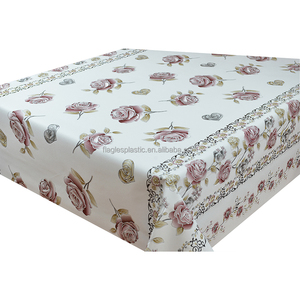 Plástico para mesa cubierta de vinilo mantel de PVC <span class=keywords><strong>nuca</strong></span> De Lino protector transparente rollo de película Ramadán Mariage Navidad - Product Image 3