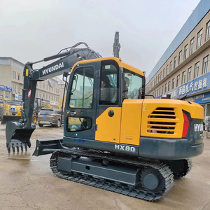 Excavatrice Hyundai HX80 d'occasion en provenance de Corée, 8 tonnes, haute qualité, bon état, prix bas, excavatrice d'occasion pour le creusement, certifiée CE - Product Image 3