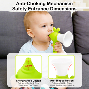 Nouveauté : Jouet musical en silicone sans BPA pour bébé, trompette, jouet à souffler pour les bébés de 0 à 24 mois - Product Image 3