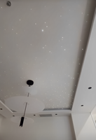 Plafond Tendu Moderne et Coloré en Fibre Optique Acoustique pour Hôtels, Panneau de Plâtre Télécommandé Effet Ciel Étoilé